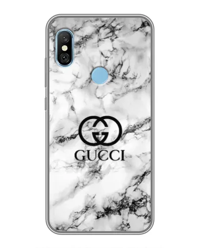 Чехол для Xiaomi Redmi 6 pro с картинкой «Gucci — мраморный шик» Чехол для Xiaomi Redmi 6 pro с картинкой «Gucci — мраморный шик»