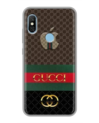 Чехол для Xiaomi Redmi 6 pro с картинкой «Gucci — брендированный десерт» Чехол для Xiaomi Redmi 6 pro с картинкой «Gucci — брендированный десерт»
