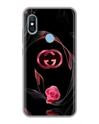 Чехол для Xiaomi Redmi 6 pro с картинкой «Gucci — неоновая роза» Чехол для Xiaomi Redmi 6 pro с картинкой «Gucci — неоновая роза»