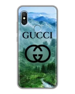 Чехол для Xiaomi Redmi 6 pro с картинкой «Gucci — горный пейзаж»