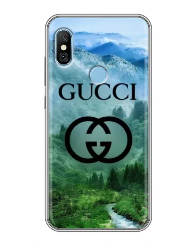 Чехол для Xiaomi Redmi 6 pro с картинкой «Gucci — горный пейзаж» Чехол для Xiaomi Redmi 6 pro с картинкой «Gucci — горный пейзаж»