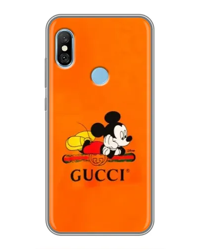 Чехол для Xiaomi Redmi 6 pro с картинкой «Микки Маус Gucci — оранж» Чехол для Xiaomi Redmi 6 pro с картинкой «Микки Маус Gucci — оранж»
