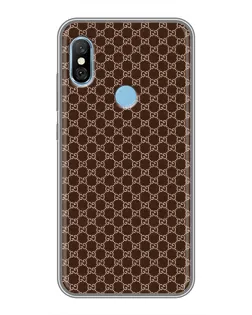 Чохол для Xiaomi Redmi 6 pro з картинкою «Gucci — шоколадна сітка» Чохол для Xiaomi Redmi 6 pro з картинкою «Gucci — шоколадна сітка»