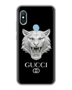 Чохол для Xiaomi Redmi 6 pro з картинкою «Gucci — срібний лев» Чохол для Xiaomi Redmi 6 pro з картинкою «Gucci — срібний лев»