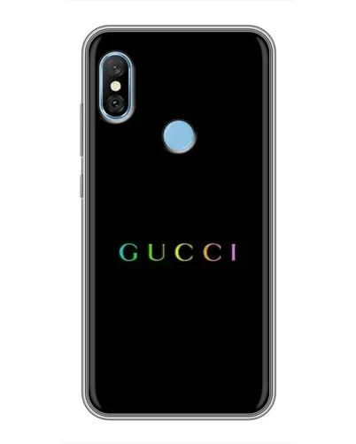 Чехол для Xiaomi Redmi 6 pro с картинкой «Gucci — неоновый минимализм» Чехол для Xiaomi Redmi 6 pro с картинкой «Gucci — неоновый минимализм»