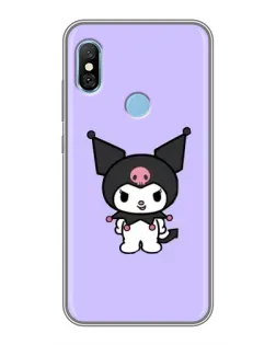 Чехол для Xiaomi Redmi 6 pro с картинкой «Kuromi — нежный фиолетовый»