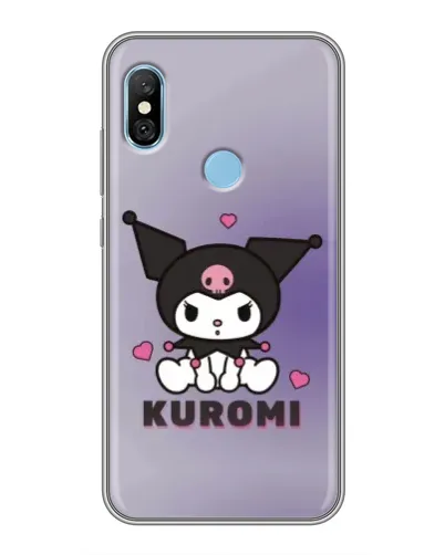 Чехол для Xiaomi Redmi 6 pro с картинкой «Kuromi — фиолетовый арт»