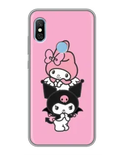 Чехол для Xiaomi Redmi 6 pro с картинкой «My Melody и Kuromi»
