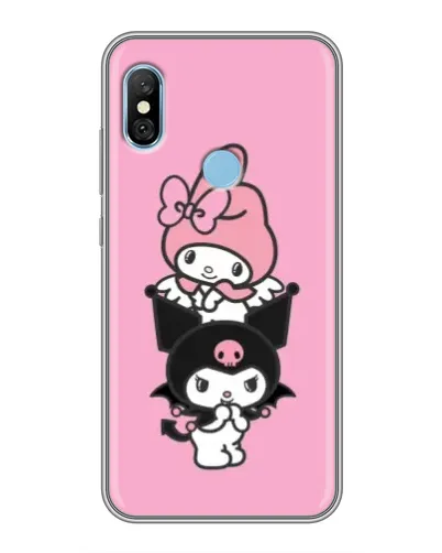 Чехол для Xiaomi Redmi 6 pro с картинкой «My Melody и Kuromi»