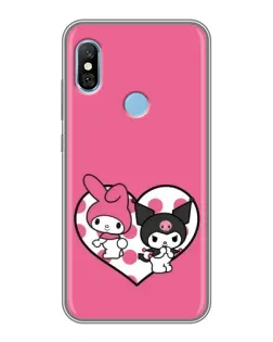 Чехол для Xiaomi Redmi 6 pro с картинкой «Kuromi и My Melody»