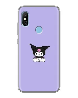 Чехол для Xiaomi Redmi 6 pro с картинкой «Kuromi — фиолетовый минимализм»