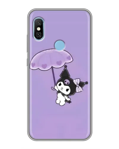 Чехол для Xiaomi Redmi 6 pro с картинкой «Kuromi с зонтиком»