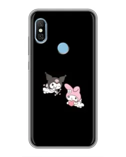 Чехол для Xiaomi Redmi 6 pro с картинкой «My Melody и Kuromi»