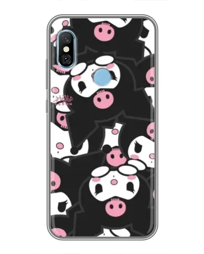 Чехол для Xiaomi Redmi 6 pro с картинкой «Паттерн голов Куроми»