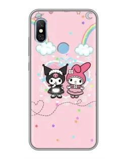 Чехол для Xiaomi Redmi 6 pro с картинкой «My Melody и Kuromi»