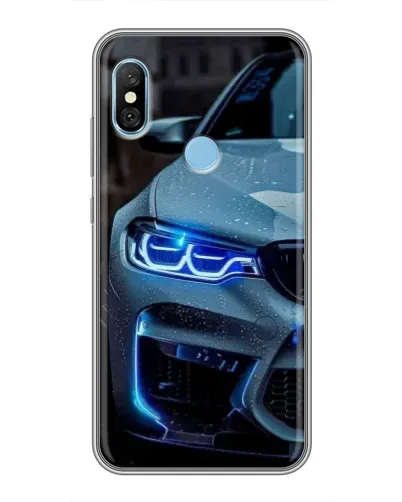 Чохол для Xiaomi Redmi 6 pro з картинкою «Погляд BMW з синіми фарами» Чохол для Xiaomi Redmi 6 pro з картинкою «Погляд BMW з синіми фарами»