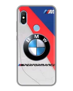 Чохол для Xiaomi Redmi 6 pro з картинкою «BMW Performance стиль»