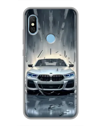 Чохол для Xiaomi Redmi 6 pro з картинкою «BMW у світлі фар» Чохол для Xiaomi Redmi 6 pro з картинкою «BMW у світлі фар»