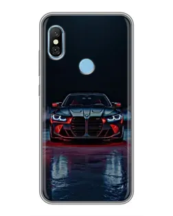 Чохол для Xiaomi Redmi 6 pro з картинкою «BMW на мокрій дорозі»