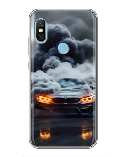 Чохол для Xiaomi Redmi 6 pro з картинкою «BMW у диму» Чохол для Xiaomi Redmi 6 pro з картинкою «BMW у диму»