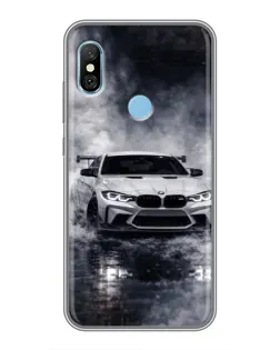 Чохол для Xiaomi Redmi 6 pro з картинкою «BMW крізь туман»