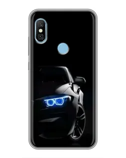 Чохол для Xiaomi Redmi 6 pro з картинкою «BMW — нічний погляд»
