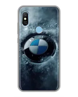 Чохол для Xiaomi Redmi 6 pro з картинкою «Логотип BMW — лід»