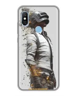 Чохол для Xiaomi Redmi 6 pro з картинкою «PUBG — боєць у пилу»