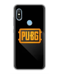 Чохол для Xiaomi Redmi 6 pro з картинкою «PUBG — рамка лого»