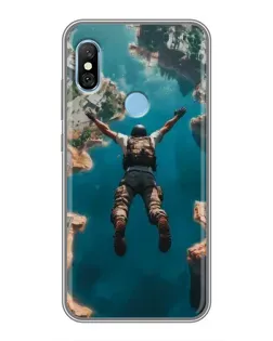 Чохол для Xiaomi Redmi 6 pro з картинкою «PUBG — вільне падіння»