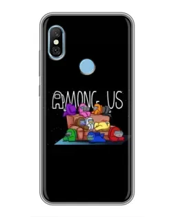 Чохол для Xiaomi Redmi 6 pro з картинкою «Логотип Among Us»