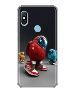 Чохол для Xiaomi Redmi 6 pro з картинкою «Among Us — 3D стиль»