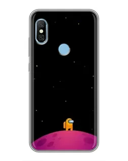 Чохол для Xiaomi Redmi 6 pro з картинкою «Самотній герой на планеті»