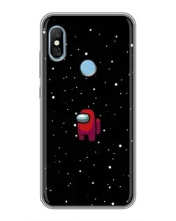 Чохол для Xiaomi Redmi 6 pro з картинкою «Червоний Among Us»