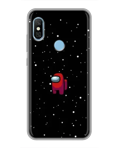 Чохол для Xiaomi Redmi 6 pro з картинкою «Червоний Among Us»