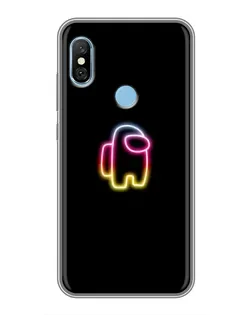 Чохол для Xiaomi Redmi 6 pro з картинкою «Among Us градієнт»