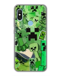 Чохол для Xiaomi Redmi 6 pro з картинкою «Кріпери Minecraft»