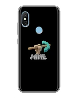 Чехол для Xiaomi Redmi 6 pro с картинкой «Алмазная кирка»