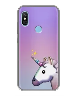 Чехол для Xiaomi Redmi 6 pro с картинкой «Единорог градиент»