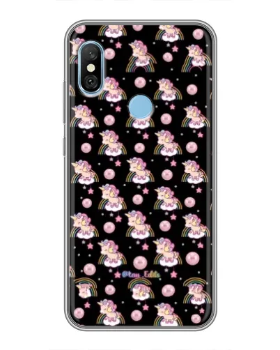 Чехол для Xiaomi Redmi 6 pro с картинкой «Magic Unicorn паттерн»