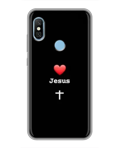 Чохол для Xiaomi Redmi 6 pro з картинкою «Серце - Jesus»