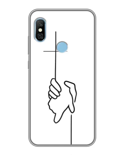 Чохол для Xiaomi Redmi 6 pro з картинкою «Рука тримає»