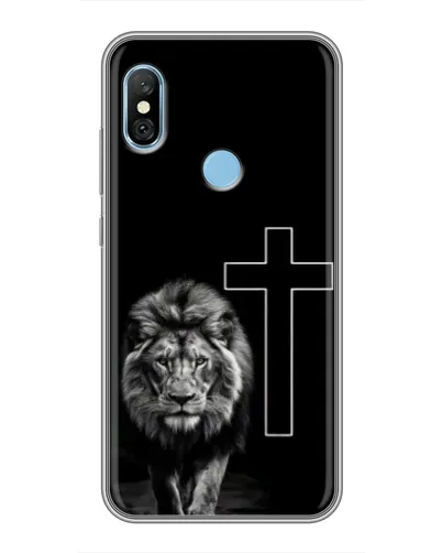 Чохол для Xiaomi Redmi 6 pro з картинкою «Лев та Хрест»