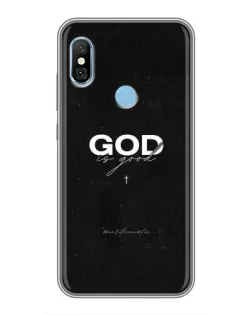 Чохол для Xiaomi Redmi 6 pro з картинкою «GOD — Бог над усім»
