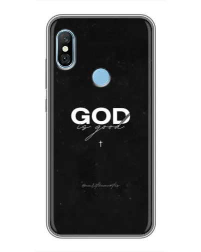 Чохол для Xiaomi Redmi 6 pro з картинкою «GOD — Бог над усім»
