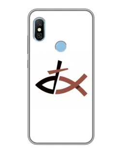 Чохол для Xiaomi Redmi 6 pro з картинкою «Риба та хрест»