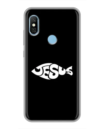 Чехол для Xiaomi Redmi 6 pro с картинкой «Рыба Jesus» Чехол для Xiaomi Redmi 6 pro с картинкой «Рыба Jesus»