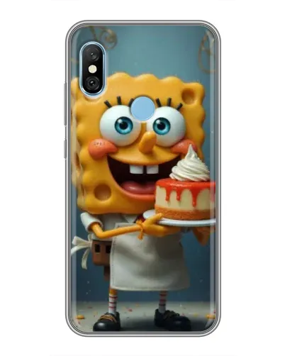Чехол для Xiaomi Redmi 6 pro с картинкой «Повар Спанч Боб»