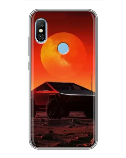Чохол для Xiaomi Redmi 6 pro з картинкою «Cybertruck на Марсі» Чохол для Xiaomi Redmi 6 pro з картинкою «Cybertruck на Марсі»