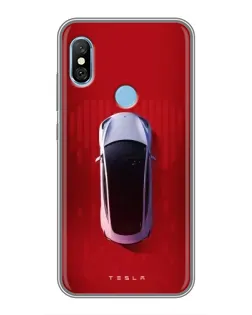 Чохол для Xiaomi Redmi 6 pro з картинкою «Tesla Top View»